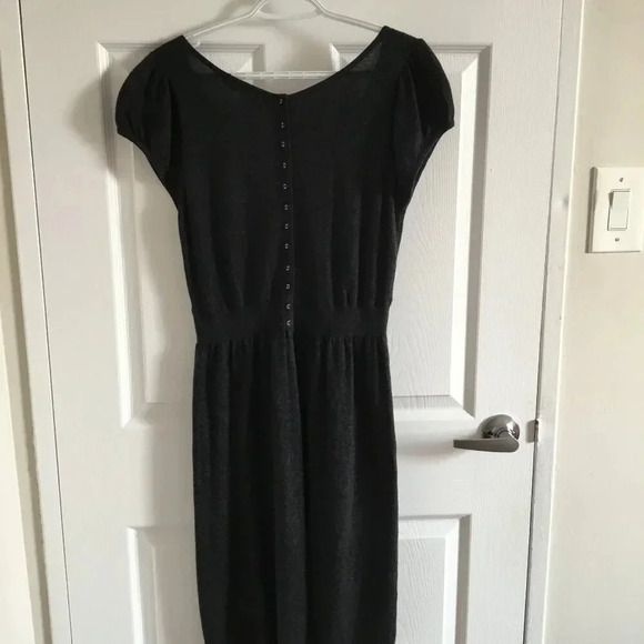 Studio Classics knit dress in dark  grey size 12 us |17" pit-to-pit | waist 14" - Picture 3 of 9